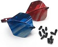 Vista 9 de Protectores de vuelo de dardos de plástico, 40 unidades, corrector de ala de dardo, protector de dardos de 90 grados, accesorios para dardos