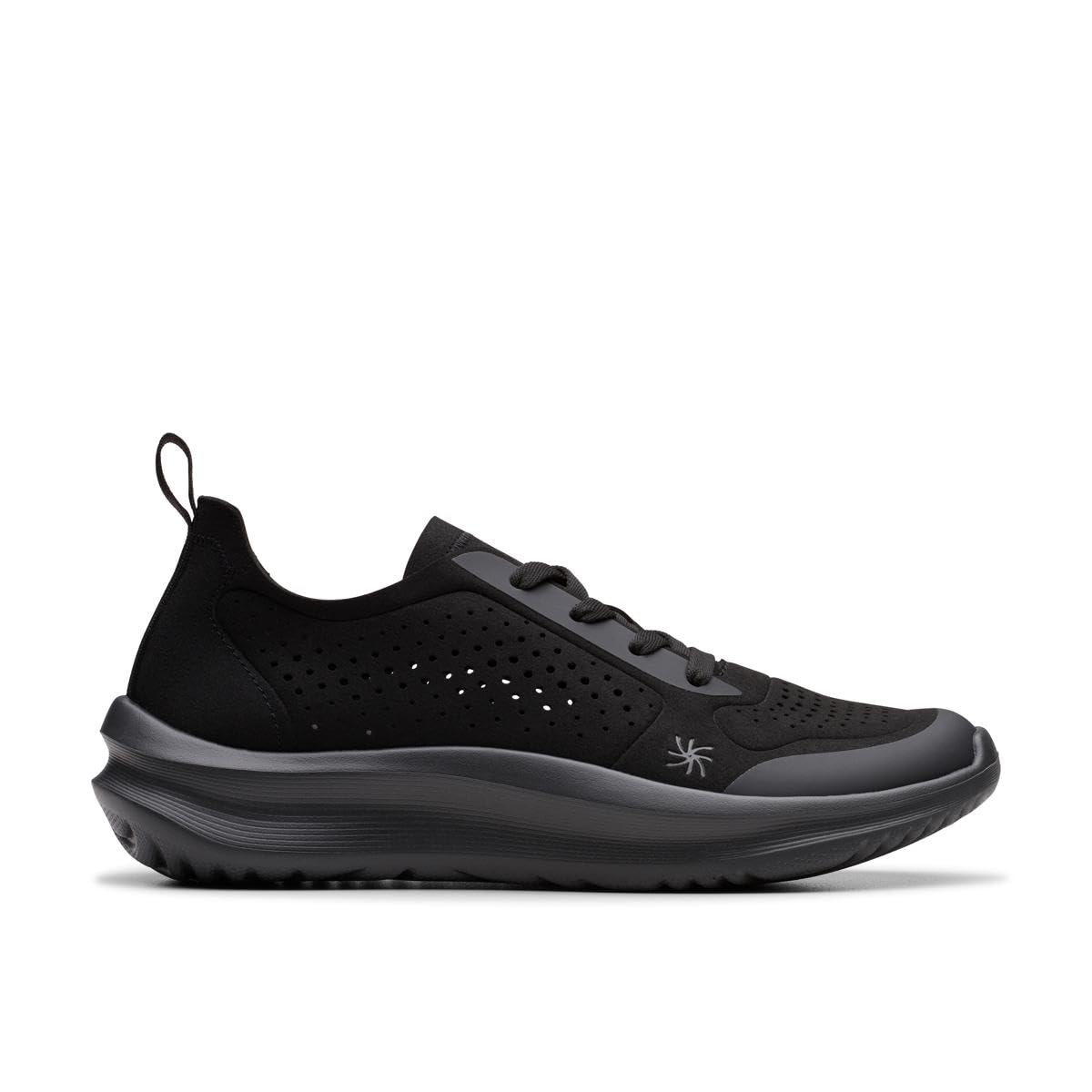 Clarks Solevana Tie Womens Black, 4.5