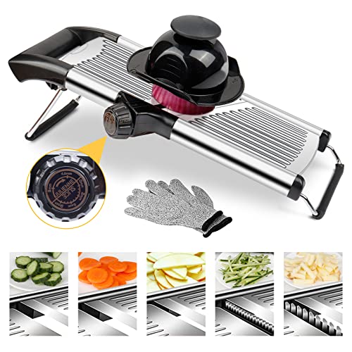 Gemüsehobel, Mandoline Slicer, Gemüseschneider, Verstellbar...