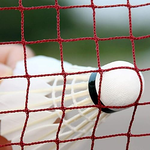 Image of Zain Sports Badminton Net for Backyard,Portable Red Badminton Nets Heavy Duty for Kids Adults, 20 FT x 2.5 FT Professional Badminton Replacement Net with Nylon Wire for Indoor Outdoor