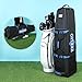 ZEEMO Golf Travel Bag, Full-Open Protective & Wheeled Airline-Approved Case for Clubs, Cart&StandBag, Soft-Sided Waterproof Cover Made of Heavy Duty Oxford, Black