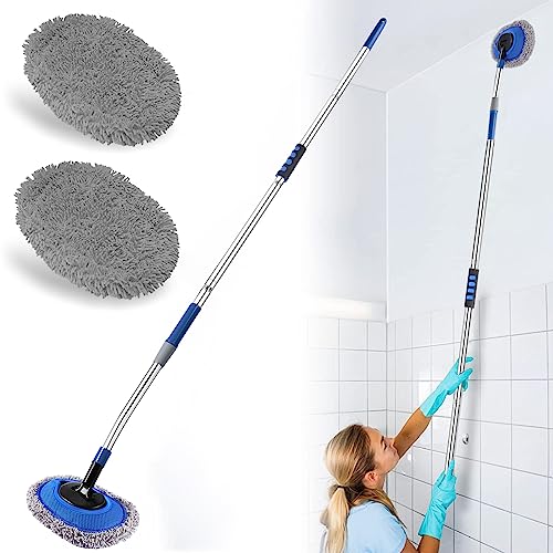 Wall Cleaner, Max 66'' Wall Mop with Long Handle, Ceiling Dust Mop with 15&deg; Labor-Saving Elbow...