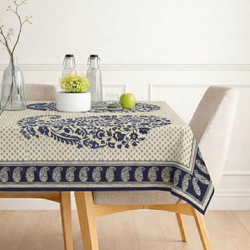 Image of STITCHNEST 'Tavola Luxe Series' Dining Table Cover 60x90 Inches | 6 Seater - 8 Seater Rectangular Dining Table Cover | Premium Fabric, Washable & Colour Fast