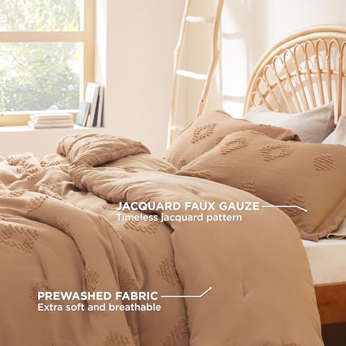 Bedsure B0CQJMGKXM Queen Size Comforter Set Camel thumb #2