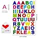 Waynoda 60 Sheets 2880 Pieces Alphabet Letter Stickers Self Adhesive Colorful Sticker for Kids DIY Art Project Hand Craft