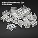 Tool parts 20pcs Rope Light Mounting Clips Channel Mount Big Holder for 11.5-12.4mm Strip