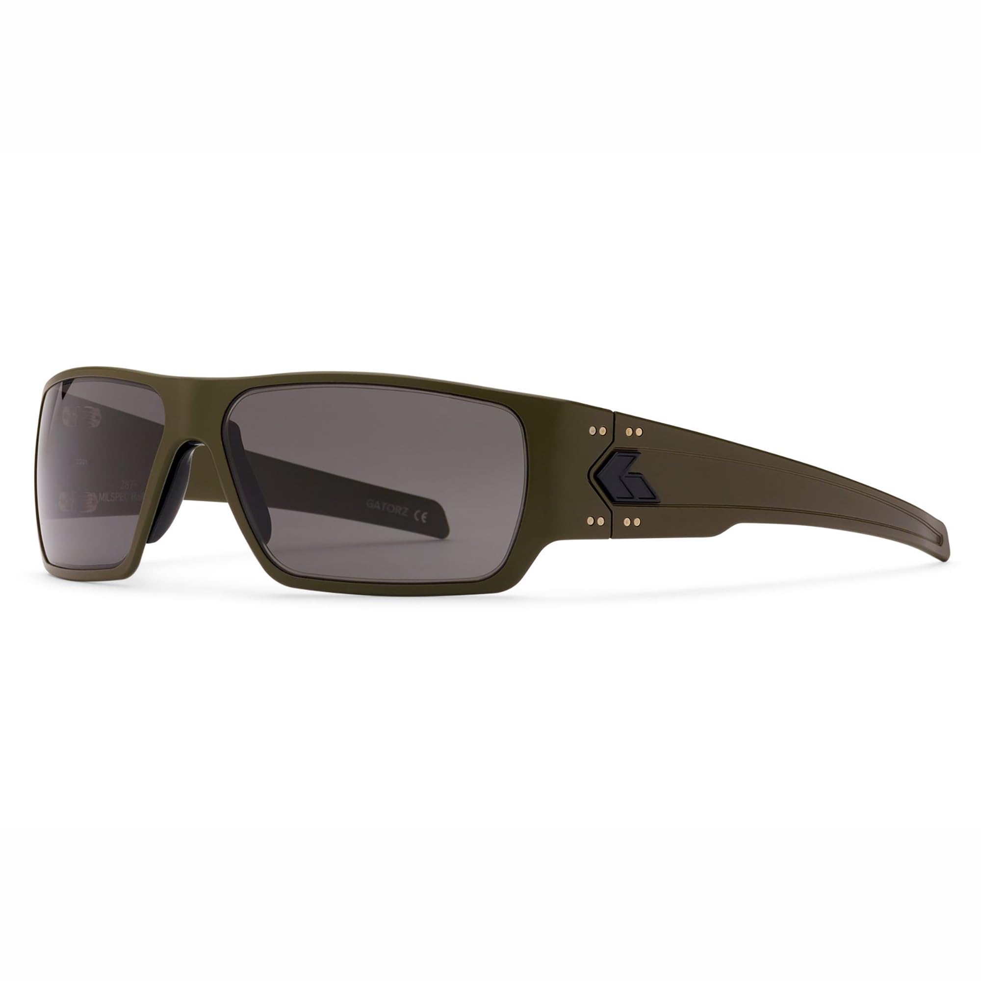 GatorzEyewear MILSPEC Ballistic ANSI Z87.1 Specter OD Green Cerakote Frame, Smoke Lens