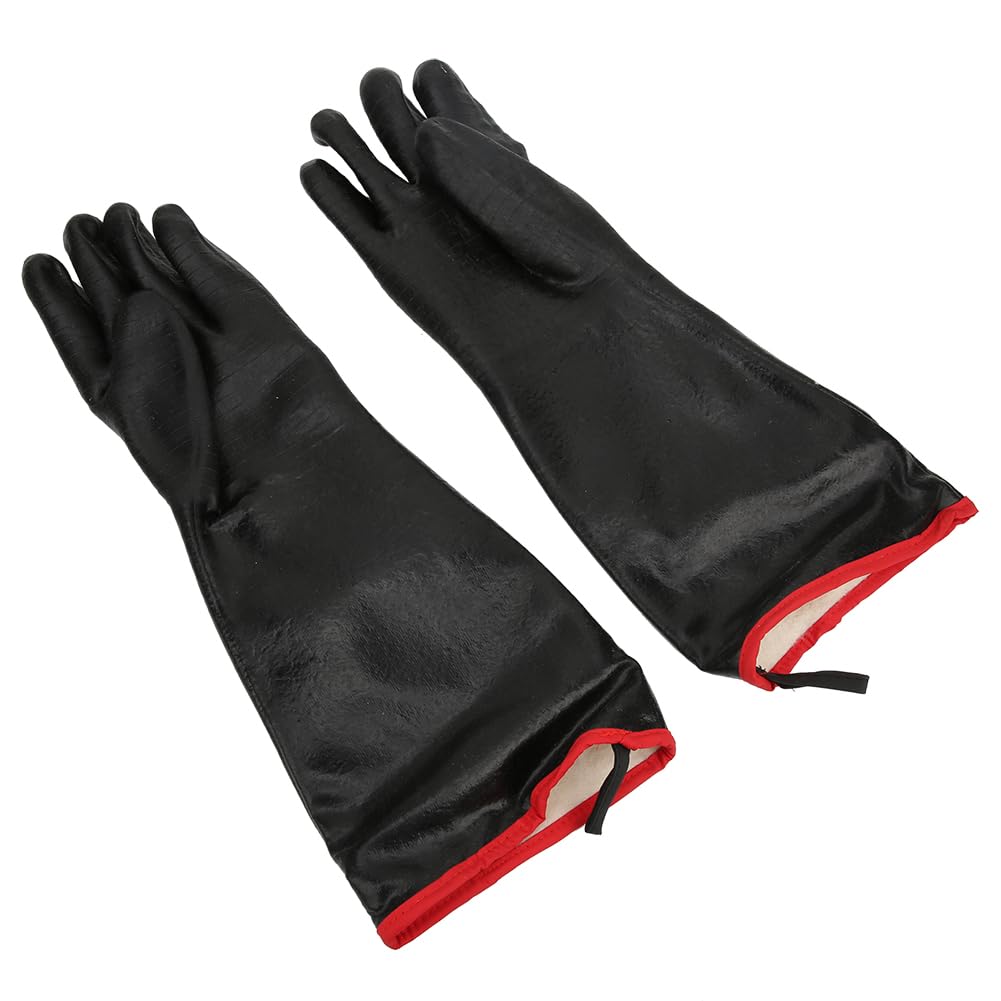 Guanti in neoprene resistenti al calore da 18 pollici - Guanti di sicurezza ignifughi e resistenti all'olio per manutenzione e pulizia industriale - Resistenti agli acidi e agli