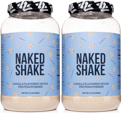 Image of NAKED Shake - Vanilla Protein Powder - Plant Based Protein Shake with Mct Oil, Gluten-Free, Soy-Free, No Gmos Or Artificial Sweeteners - 30 Servings (Pack of 2)