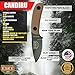 ESEE Knives Candiru Fixed Blade Knife with Molded Polymer Sheath (Coyote Brown G10 Handle/OD Blade/Black Sheath)