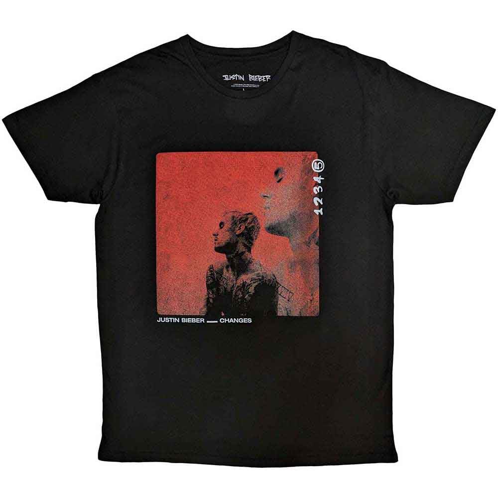 Justin Bieber T Shirt Changes Official Unisex Black L