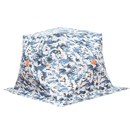 SciAza ice Fishing Tent ice Fishing shelter Insulated Winter Outdoor Thickened, Warm, Windproof, Snow and Ice Fishing Tent for 2-3 People, Portable and Free of Installation(Color:1)