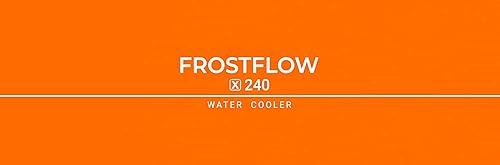 Miniatura 8 de ID-COOLING FROSTFLOW X 240 Enfriador de agua para CPU AIO Enfriador líquido de CPU de 9449in LED blanco ventiladores PWM de 0079 x 4724in Intel