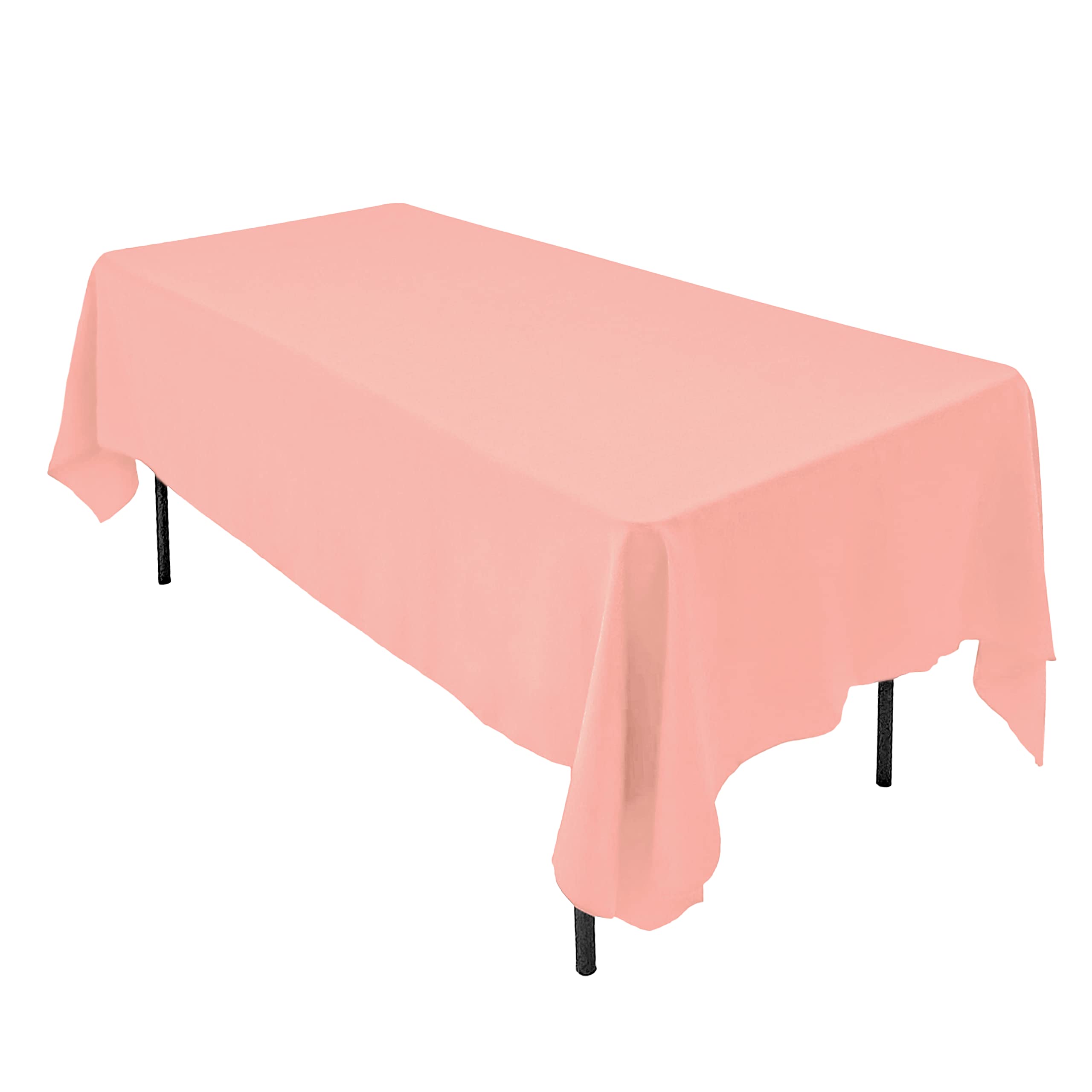 AK TRADING CO. 60 x 102-Inch Rectangular Polyester Tablecloth - Made in USA - Wrinkle-Resistant, Flame Retardant, Durable Party Table Cover, Banquet