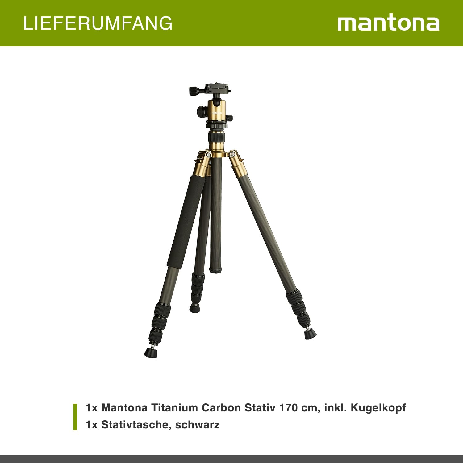 Mantona tytanowy statyw węglowy