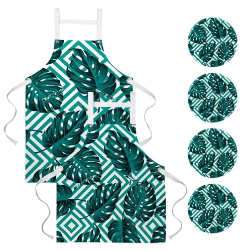 Tablier de serveuse pour restaurant et bar avec broches de fixation