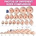 Vollence HH Cup 3600g Silicone Breast Forms Fake Boobs for Mastectomy Transgender Cosplay - Nude