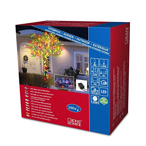 Preisvergleich Produktbild Konstsmide Weihnachtsbeleuchtung / Lichterkette, Mikro-LEDs, für Innen- und Außenbereich, multifunktional