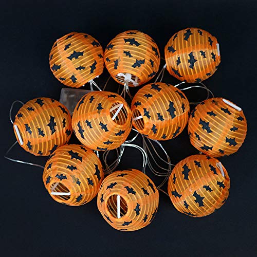 HJDQ Luces de la Secuencia de Halloween - Halloween temáticos Luces a Prueba de Agua al Aire Libre de Interior luz Decorativa de los Partidos de Halloween Bate