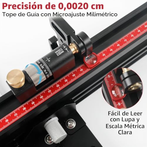 Miniatura 4 de Medidor De Inglete De Sierra De Mesa Ajustable Multiángulo De -60 A 60 Medidor De Inglete De Precisión Con Parada De Ángulo Rápido Para Sierra De Mesa, Sierra De Banda, Enrutador, Mesa Para Ranura