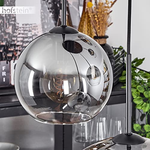 Lampe à suspendre noire en verre pour éclairage intérieur moderne E27