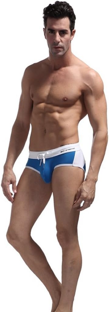 BRAVE PERSON Men's Sexy Color Matching Beach Swimwear Sport Shorts Swim Briefs B1135