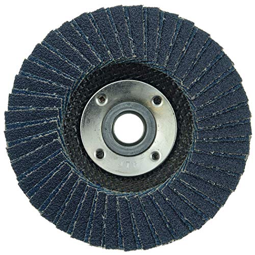 Image of Weiler 51228 Tiger X Flap Disc, Ceramic and Zirconia Alumina, Flat, Phenolic Backing, 80 Grit', 4-1 /2 inch, 5 /8-11 inch Arbor Hole (Pack of 10)