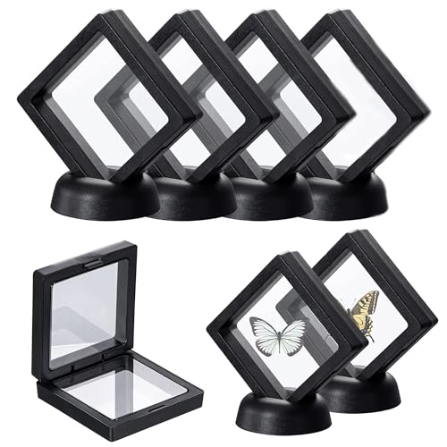 4 Stück Schweberahmen Displayrahmen Münzrahmen Münzenständer...