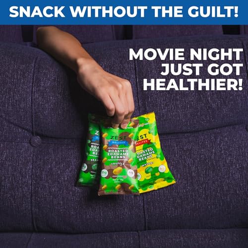 Edamame Beans Snack by Zest Delites, Truffle Seaweed Wasabi Roasted, 24pk - image 6