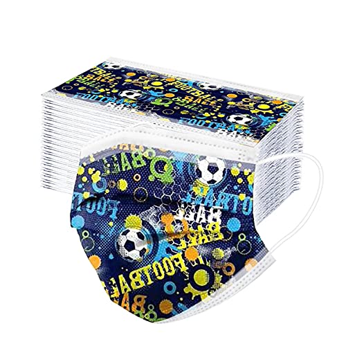 FDGH 50/100 cubrebocas para niños, protector de nariz y boca, cintas elásticas para las orejas y cómodo diseño universal