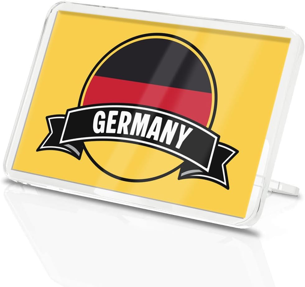 1 x Germany Square Magnet - German Country Flag Travel Holiday Fridge Magnetic Souvenir Travel Holiday Family Friend Women Men #83170