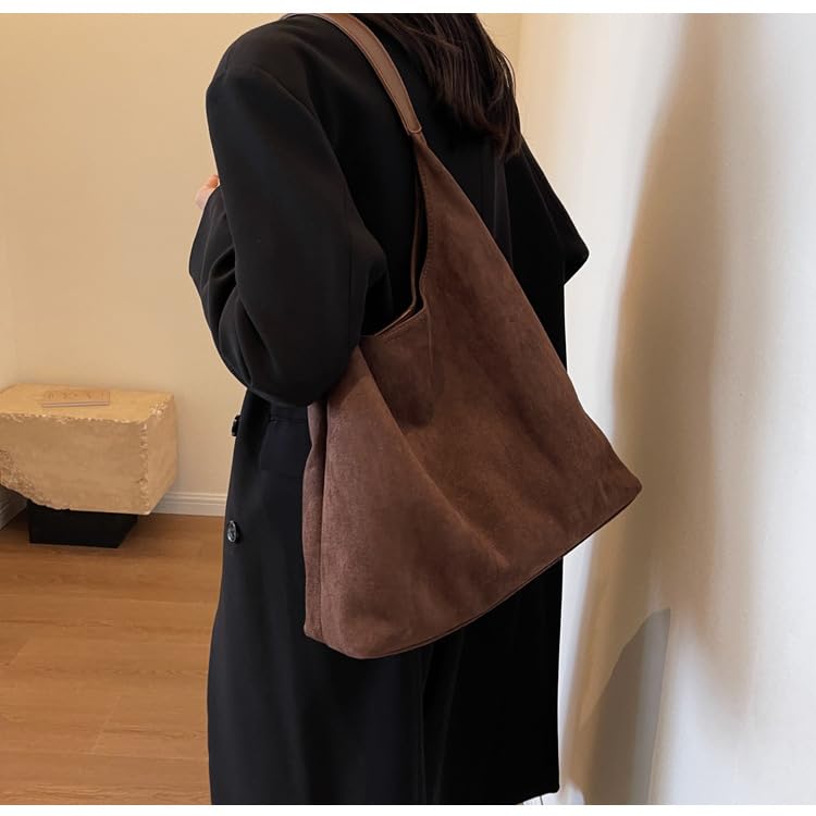 Bolso Suede para Mujer Hobo Slouchy Tote Oficina miniatura 4