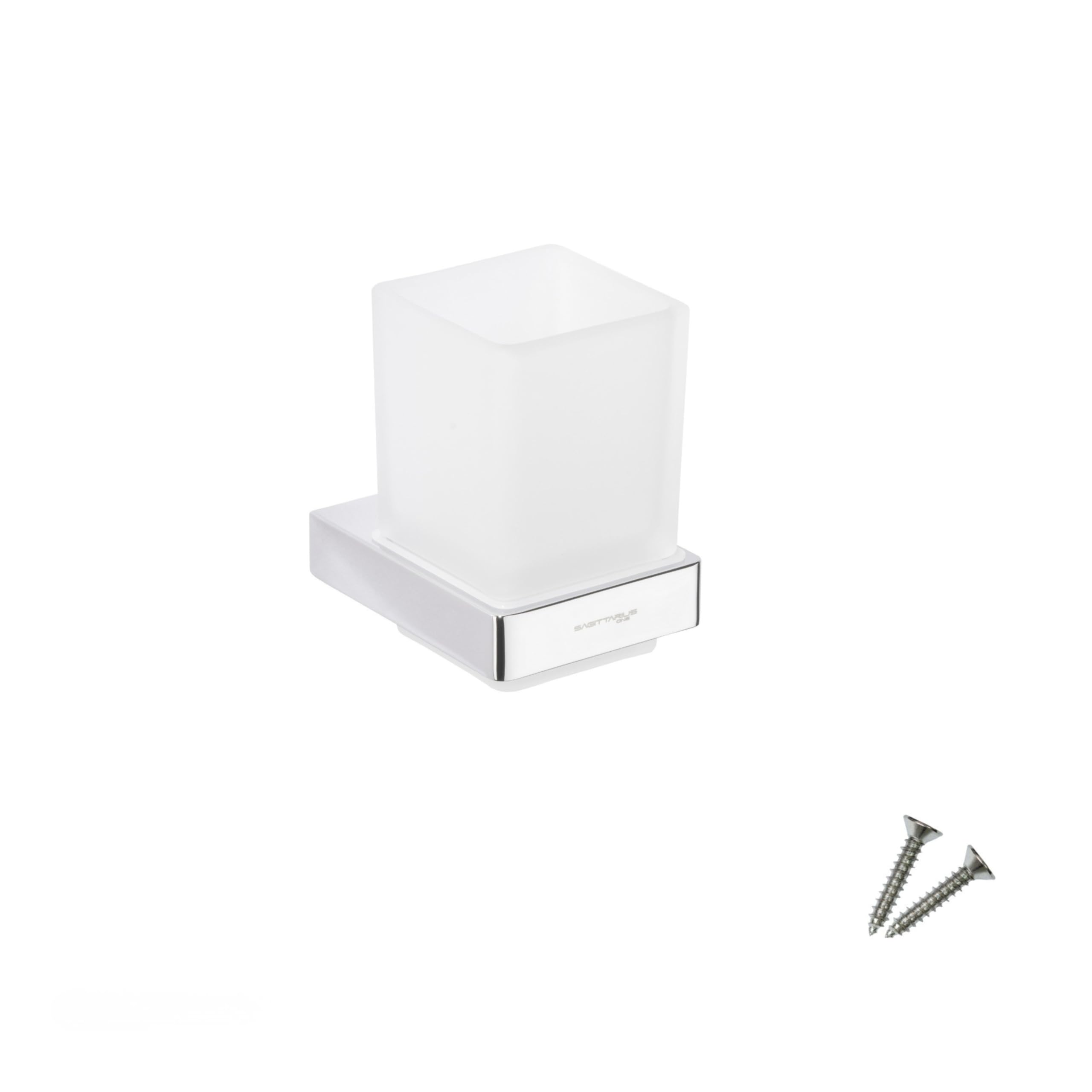70S1 Porta Spazzolino da Muro – Organizer in cromo con bicchiere rimovibile, salvaspazio per bagno, design resistente – Porta spazzolino da parete | Porta Spazzolino Da Muro, Bicchiere Rimovibile, Organizer Salvaspazio