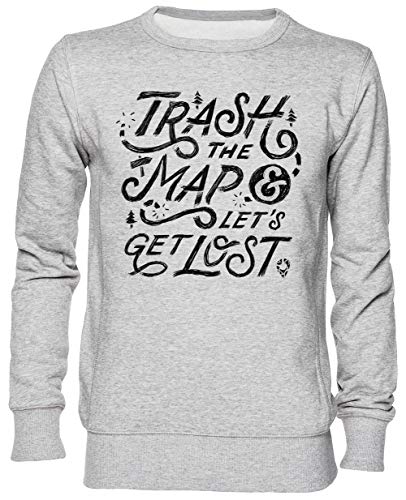 Sweat-shirt jersey unisexe gris L imprimé Travel Adventure