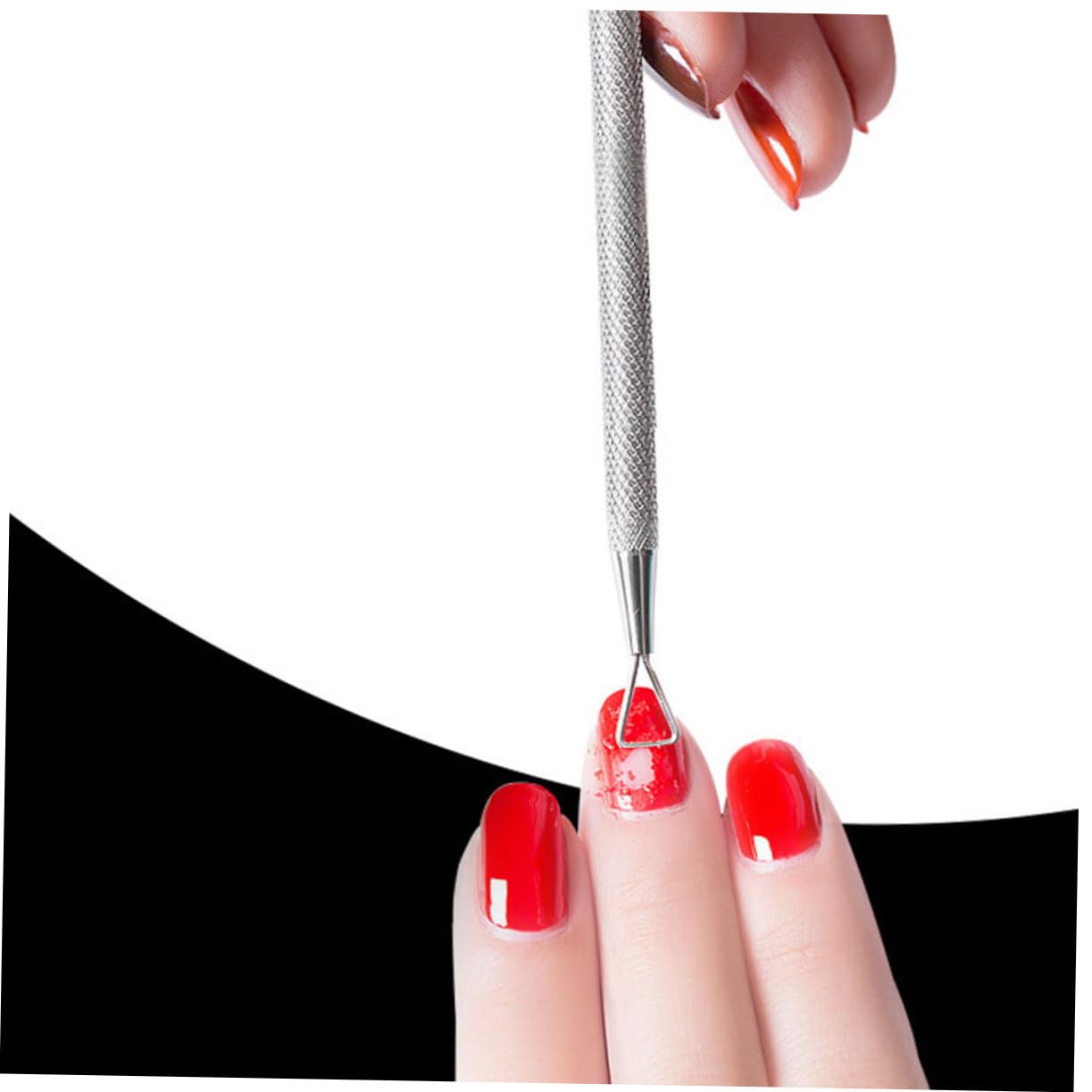 NULYLU Essential Nail Art Tools 4 Pack Cuticle Pusher Set Nail Polish Scraper Easy to Use for Healthy Nails