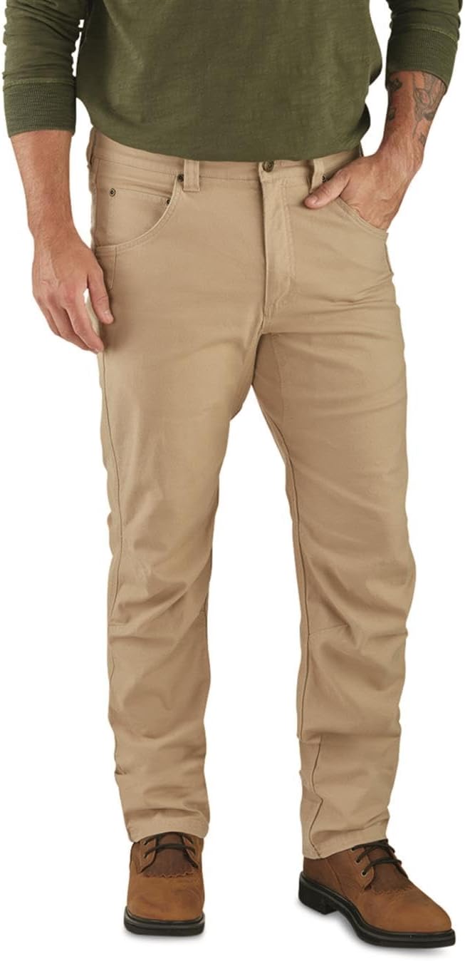 Guide Gear Stretch Canvas Pants; Men’s Work Pants for Construction, Utility, and Safety