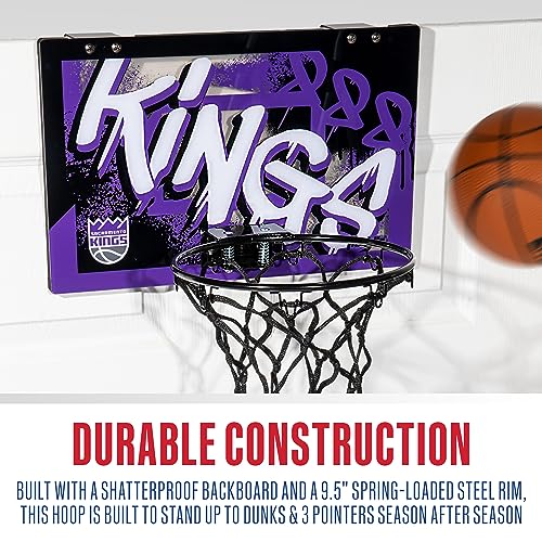 Franklin Sports NBA Over the Door Basketball Hoop - Sacramento Kings - image 7