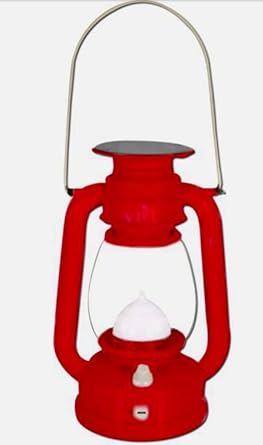 PMW - LED Solar Lantern Emergency Light - Rechargeable, Portable - Travel Camping Lantern - Made in India