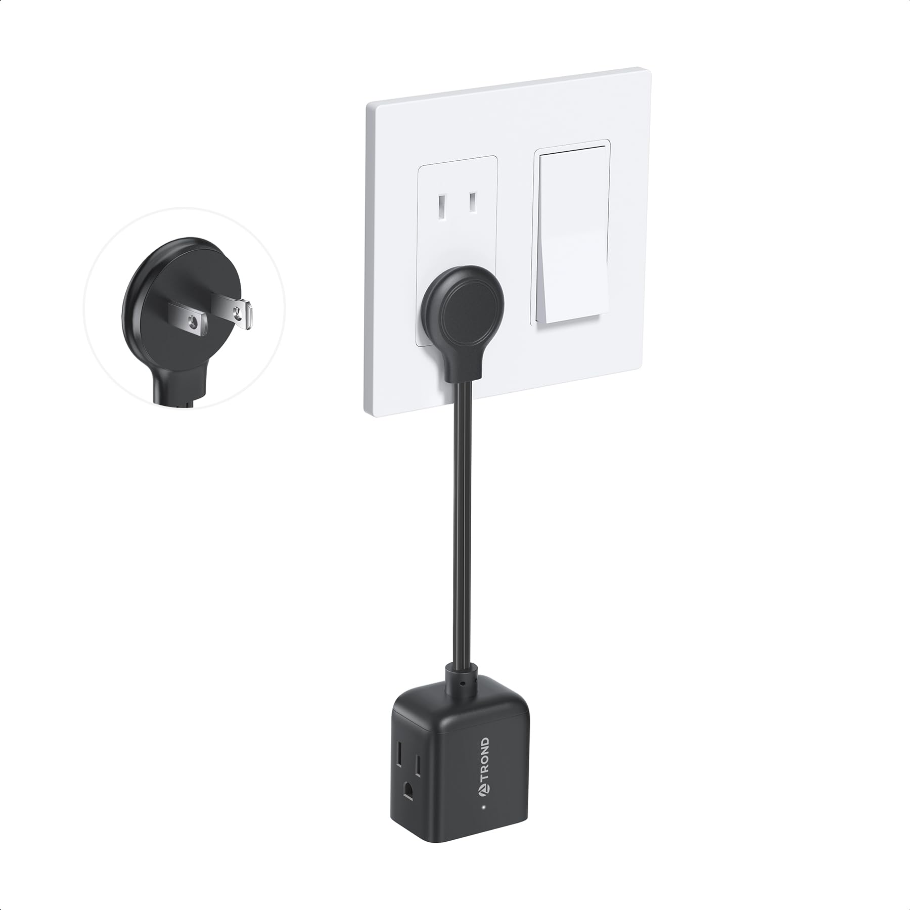 TROND Outlet Extender - Tight Spaces & Travel -15
