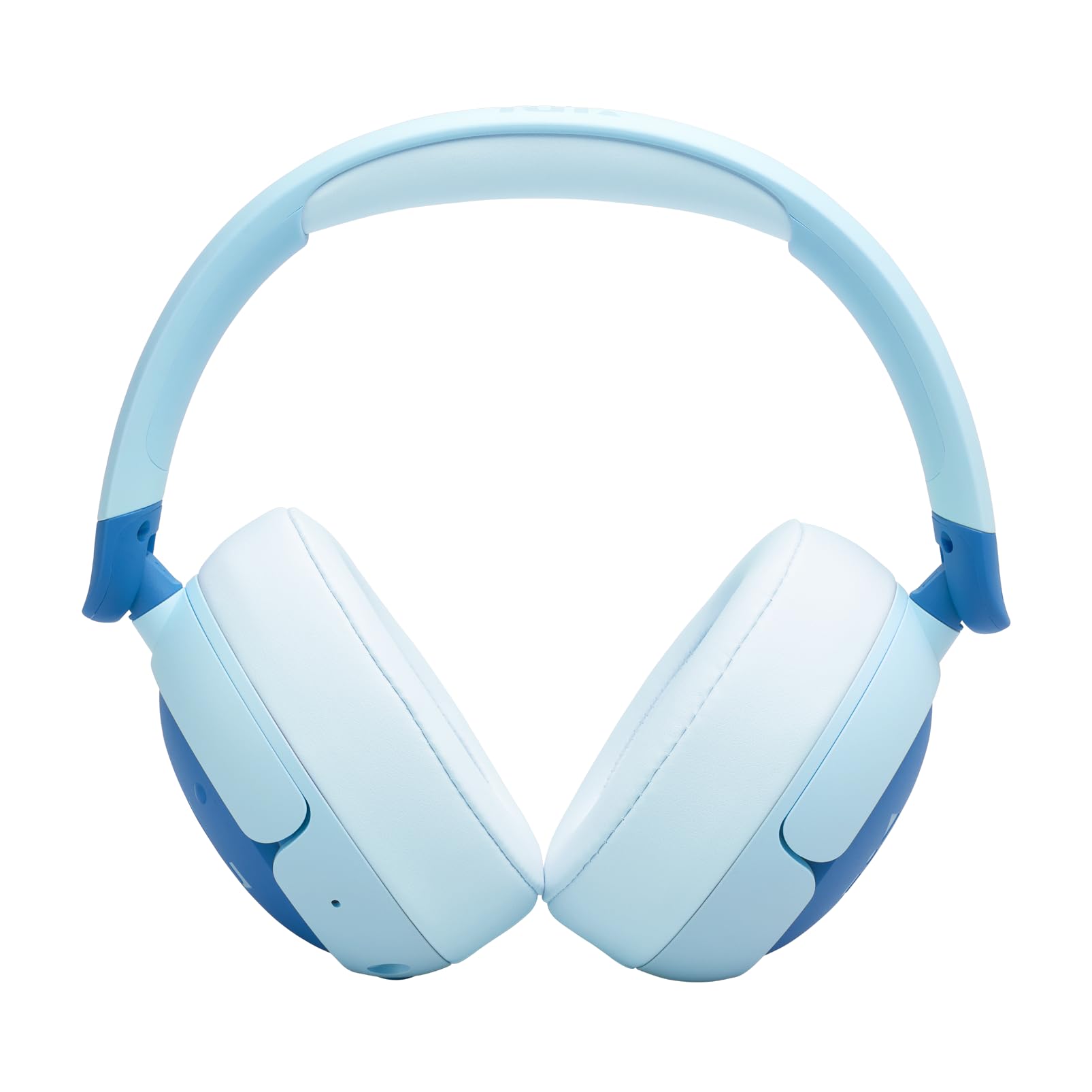 JBL Junior 470 NC, Kabellose Over-Ear Bluetooth-Kopfhörer mit Active-Noise-Cancelling für Kinder, Mikrofon, 50 h Wiedergabe, JBL Safe Sound, geringer Lautstärke, simpler Bedienung und Stickern, Blau