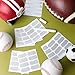 48 Pairs Eye Strips Sports Eye Stickers Breathable Strips with 1 White Pencil for Baseball Football Softball Fans on Game Day (Silver)