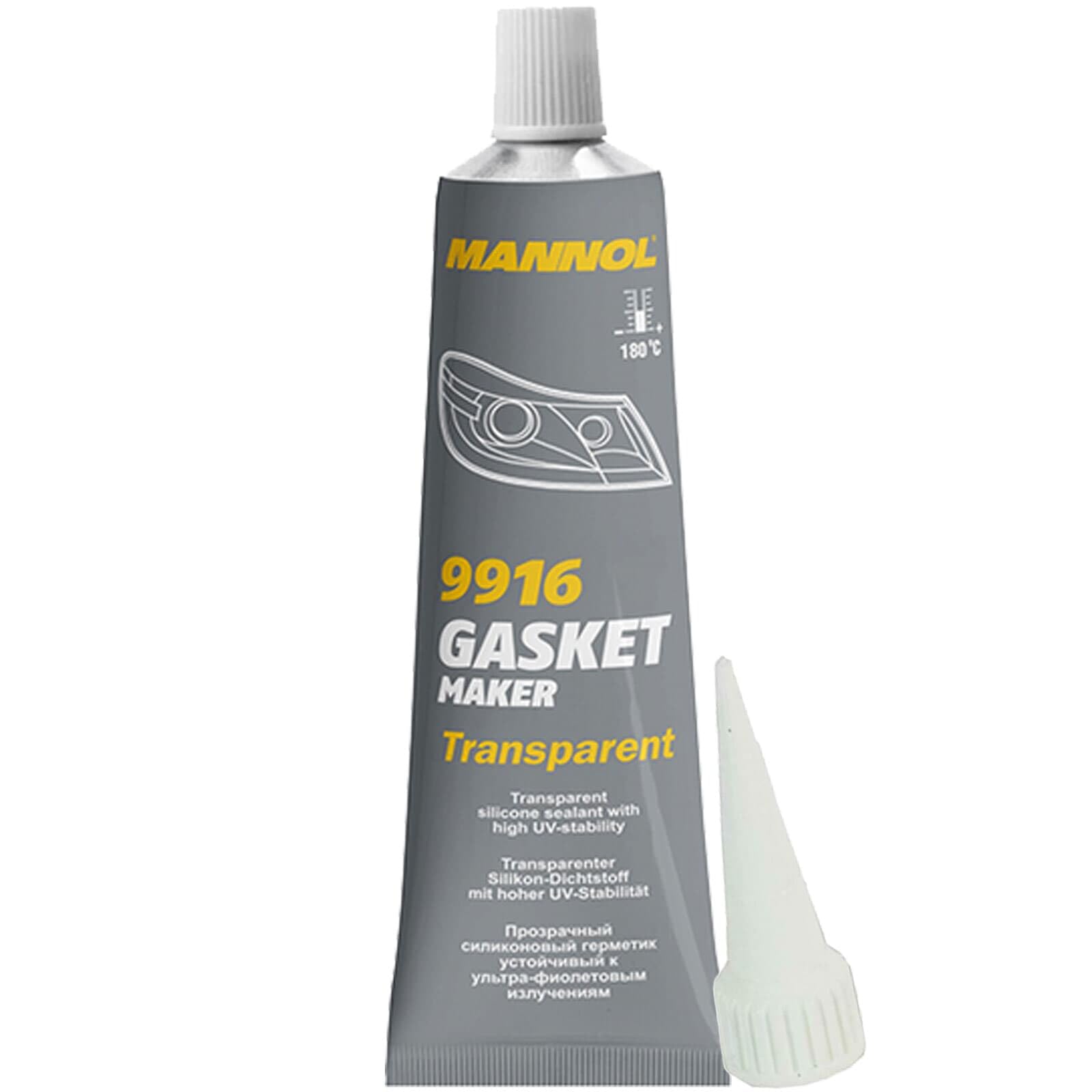 Sponsored Ad - MANNOL 9916 Gasket Maker Transparent | Transparent Sealant | Silicone Gasket | Flexible Gasket | Multi-Purpose Gasket Maker | Imported From Germany(85g)