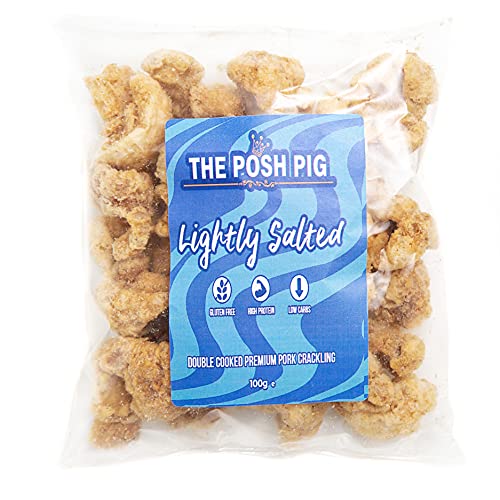 The Posh Pig Premium Pork Crackling Salted 100g