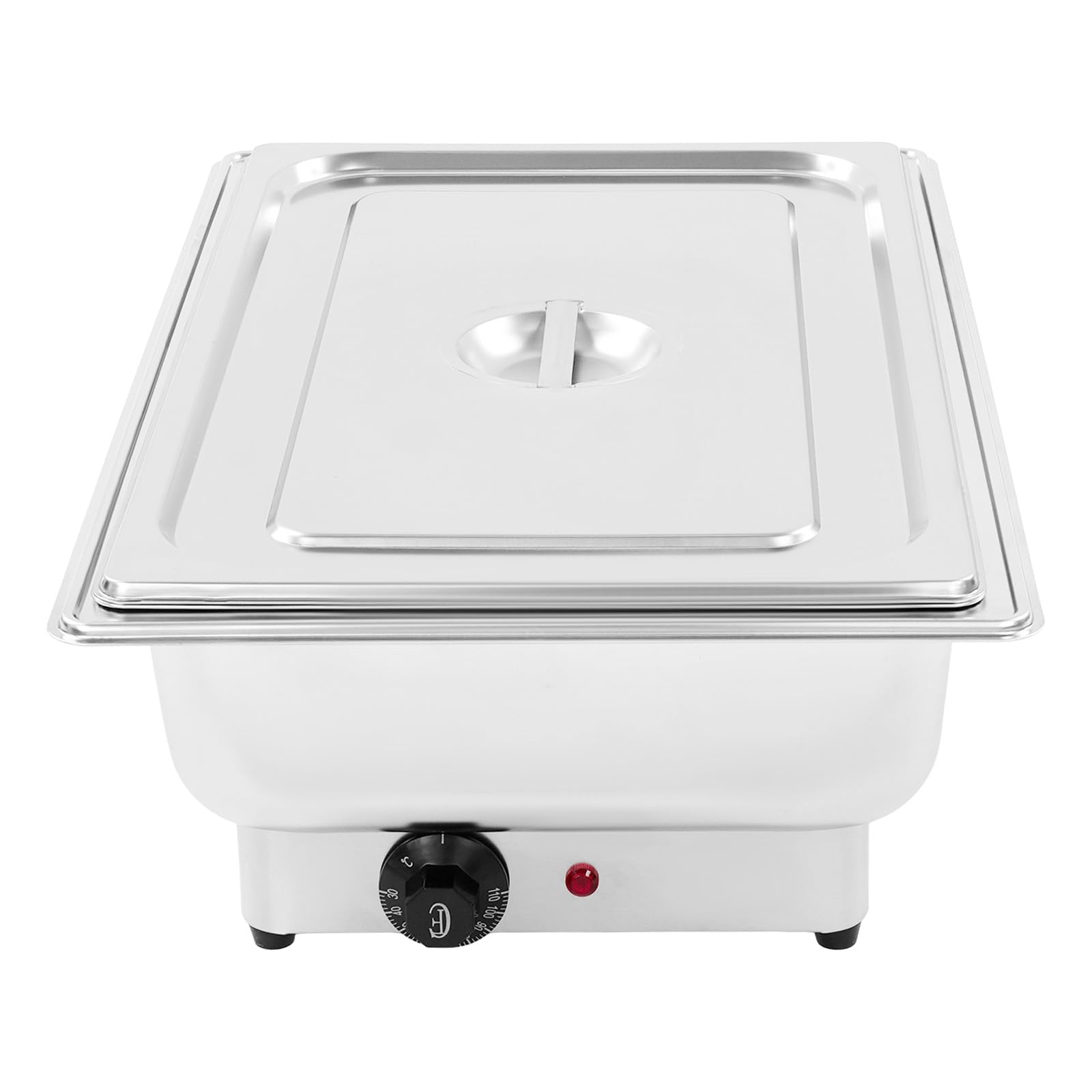 Chafing Dish elettrico in acciaio inox, 9 litri, scaldavivande fino a 85 °C, scaldabagno elettrico per buffet catering party