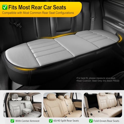 Image of kingphenix 5-Piece Car Seat Cushion Set with Back Support | Full Back Support Pillow and Seat Cushion for Long Driving, Road Trips, Truck, Van, SUV, Gray