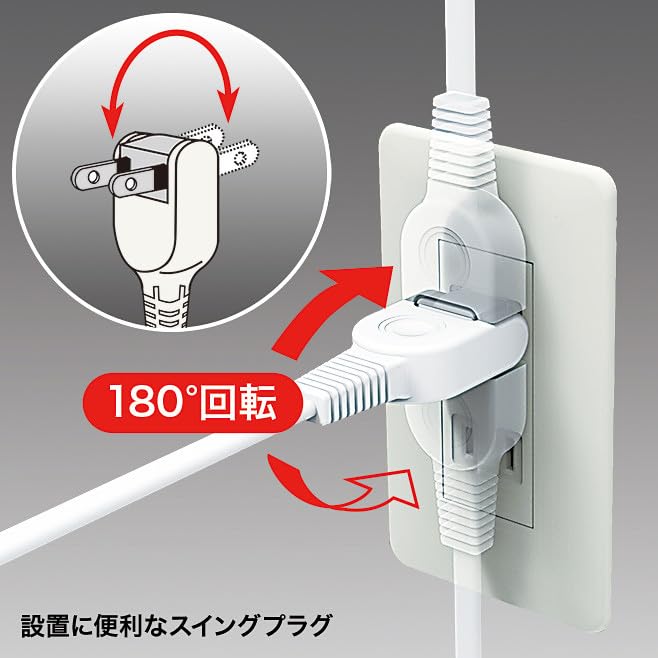 Amazon.co.jp: サンワサプライ(Sanwa Supply) 電源タップ 4個口・2P(3m 