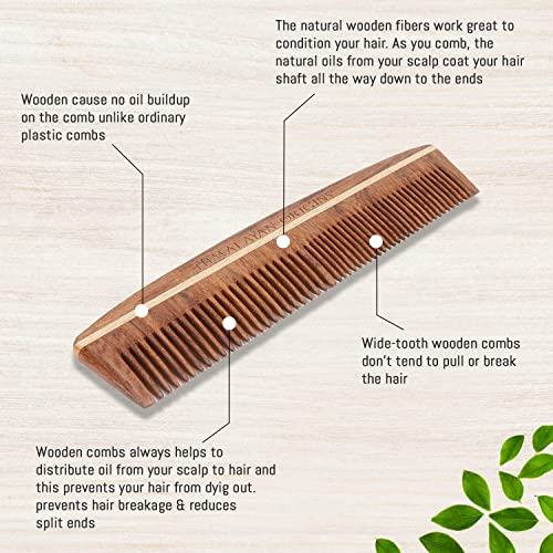 Image of Natural Hibiscus Hair Oil (Gudhal oil) 100 ml & Rosewood Dual Tooth Comb For All Types Of Hair, Naturally Nourishes Hair, Reduces Hair fall & Dandruff Control (Combo Pack of 2)