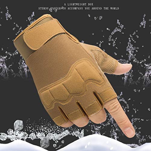 Luvas masculinas de inverno com junta e luvas sem dedos para esportes ao ar livre, camuflagem, antid