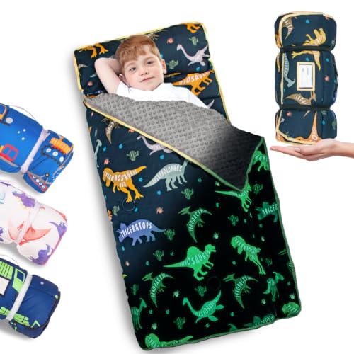 Image of Primlect Toddler Nap Mat with Pillow, Thickened Extra Large Sleeping Bag