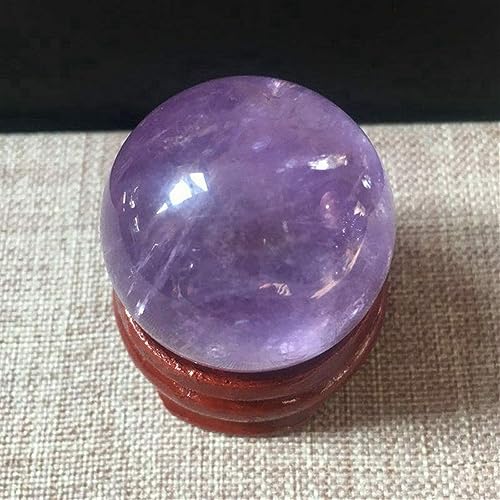 Sphère en améthyste violette de 50-90g pour lithothérapie et déco - 6